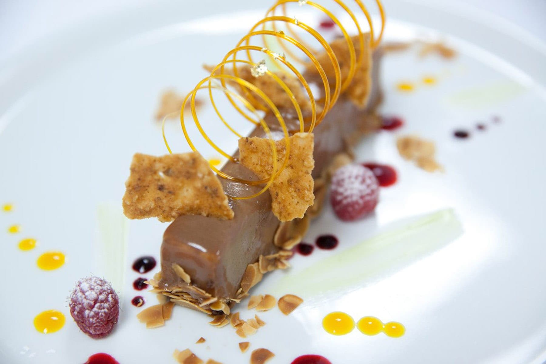 Un postre del restaurante del Hôtel Palladia