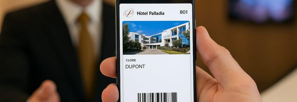 Smartphone avec une application ouverte