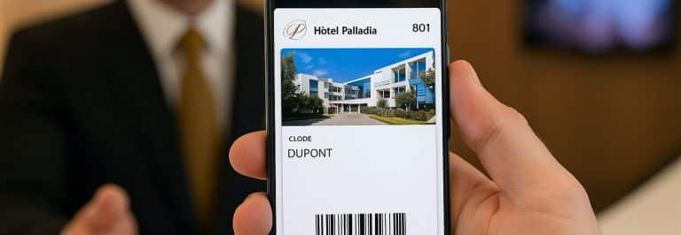 Smartphone avec une application ouverte