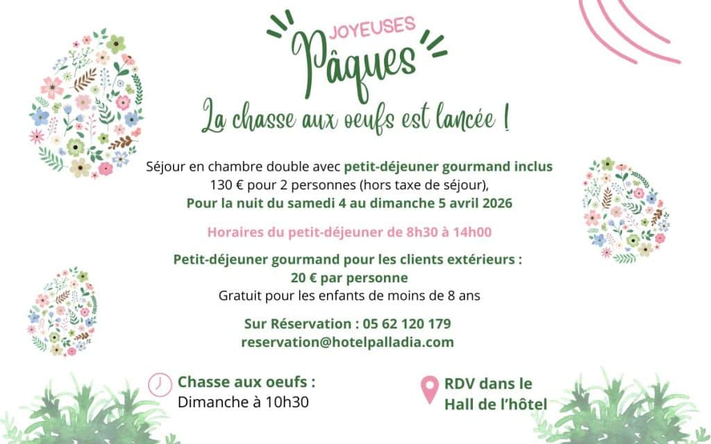 Offres de pâque hôtel palladia